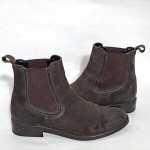 Thursday Boot Co Duchess Dark Olive Suede Chelsea Boots
